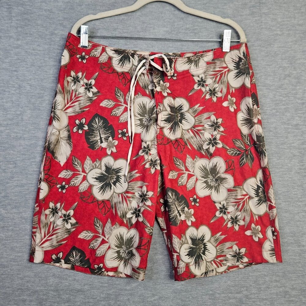 Abercrombie & Fitch Men's Floral Topical Pull-on Board Shorts Size 34 NEW
